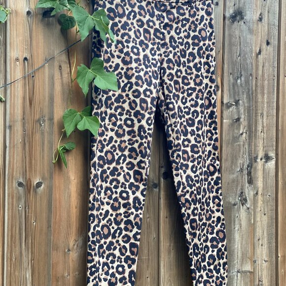 H&M Leopard Print Slacks Size 8 - Picture 3 of 11